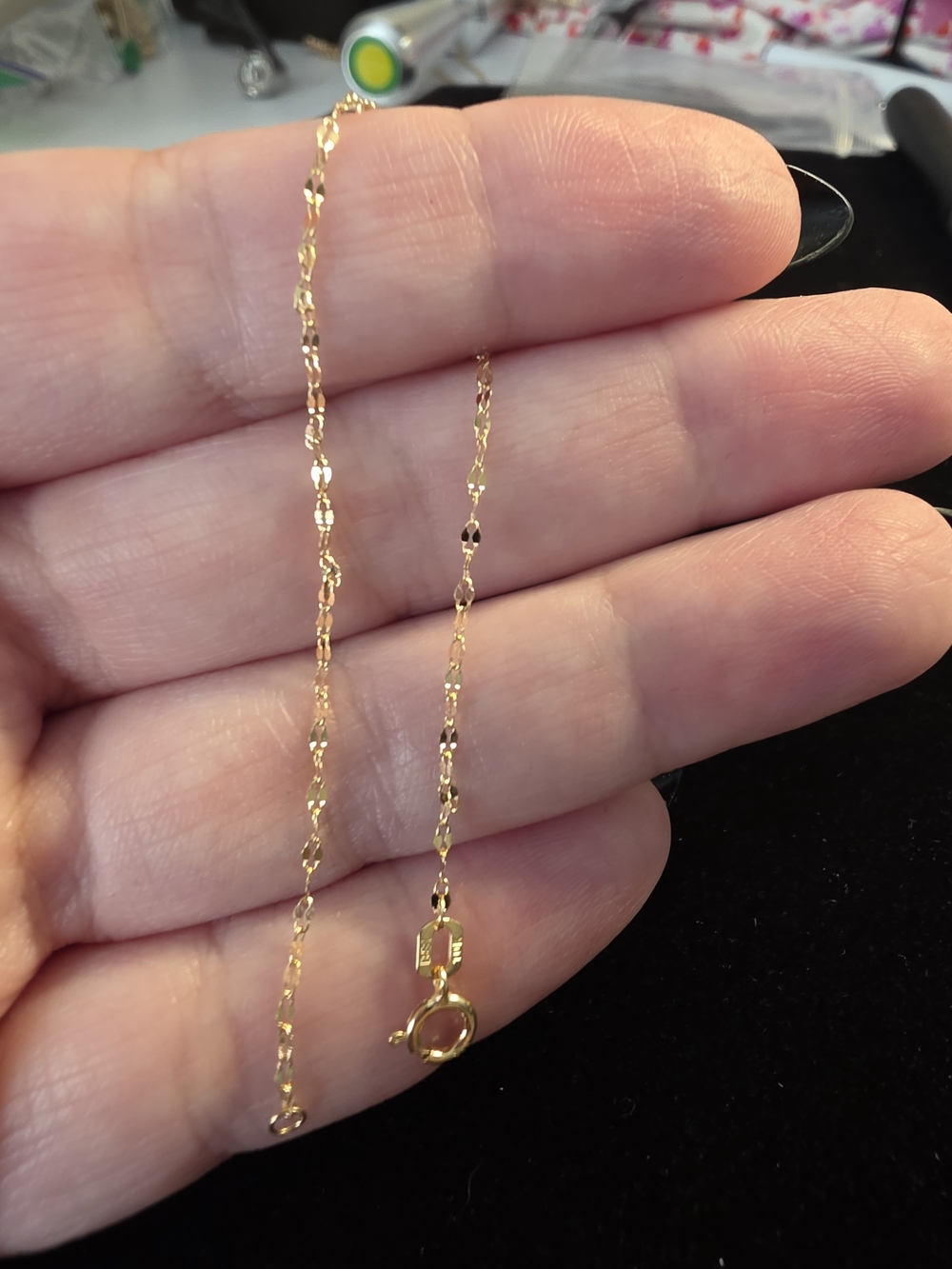 ✨️✨️ 10K Yellow Gold Mirror Link 6" Bracelet - Women's Jewelry